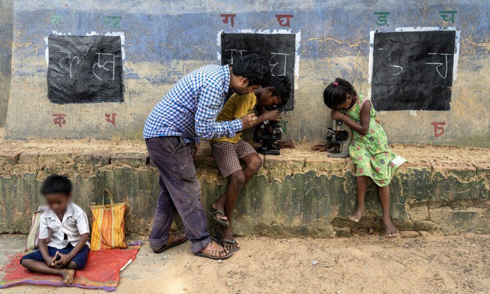 ‘Teacher of the street’ breaking the cycle of illiteracy in rural India