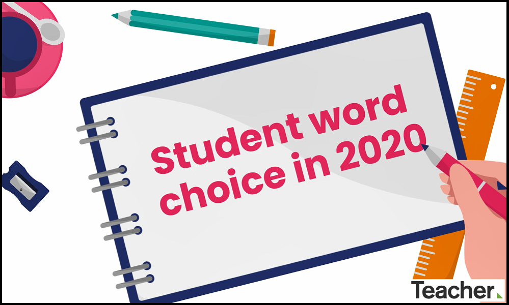 Video infographic: Student word choice in 2020