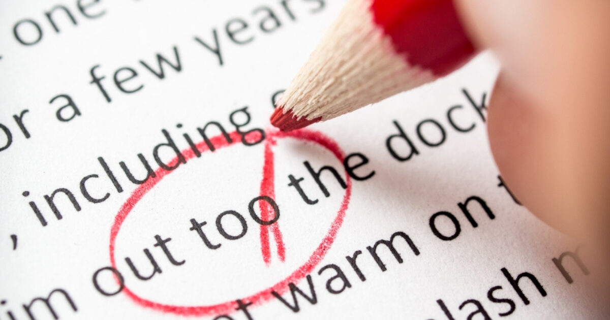 Fast five Spelling errors