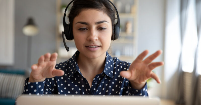 Online teaching online headset