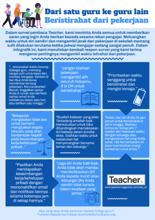 Infografik: Dari satu guru ke guru lain - beristirahat dari pekerjaan