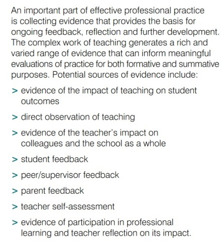 Figure 1: The Australian Teacher Performance and Development Framework, August 2012